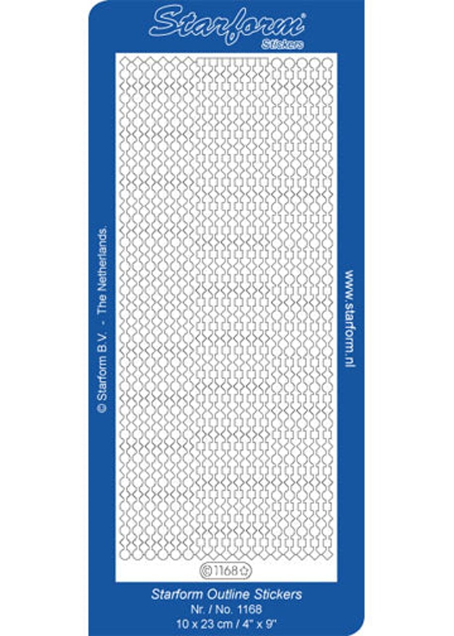 Starform Deco Stickers - Geometric shapes - Transparent Glitter Gold